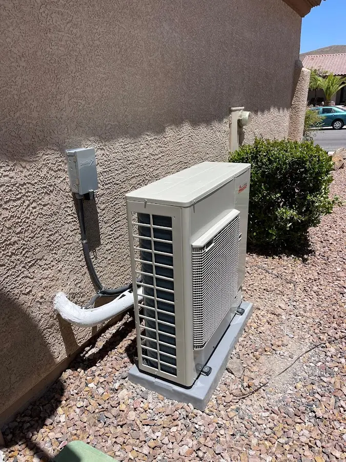 Residential air conditioning condenser unit in Raton